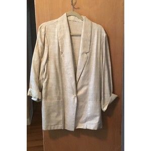 Unlined, Linen look jacket, No label